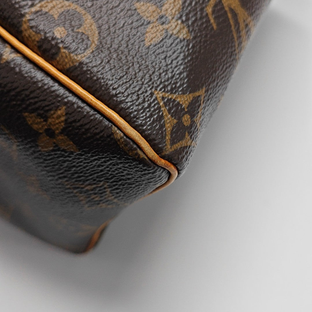 SPEEDY 25 Monogram Coated Canvas Brown