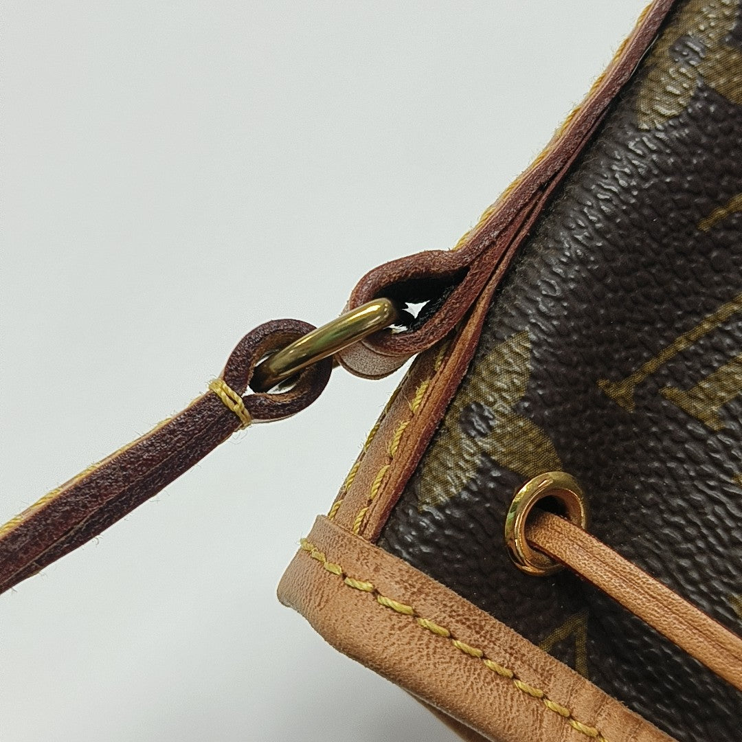 NÉONOÉ Nano Monogram Coated Canvas Brown
