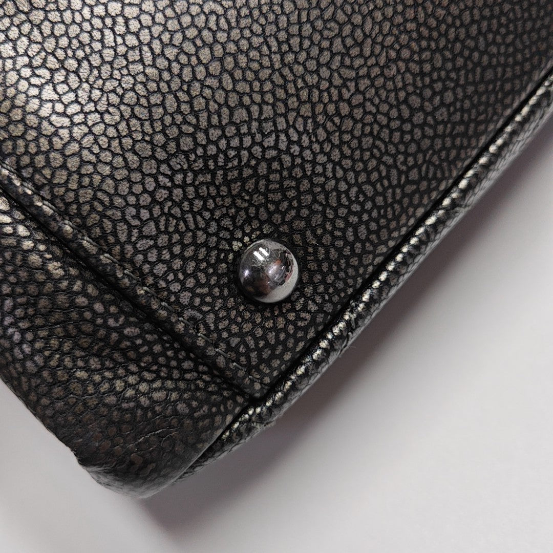 CC TIMELESS SOFT Quilted Grained Calfskin Gray