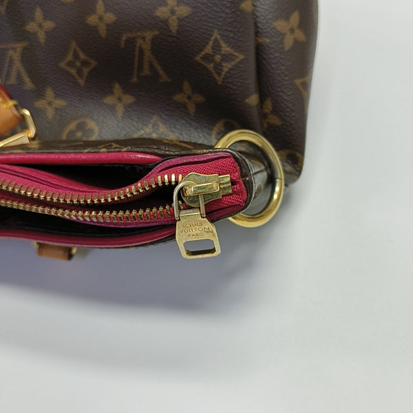 PALLAS MM Monogram Coated Canvas Brown