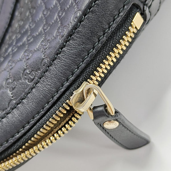 Microguccissima Monogram Calfskin Black