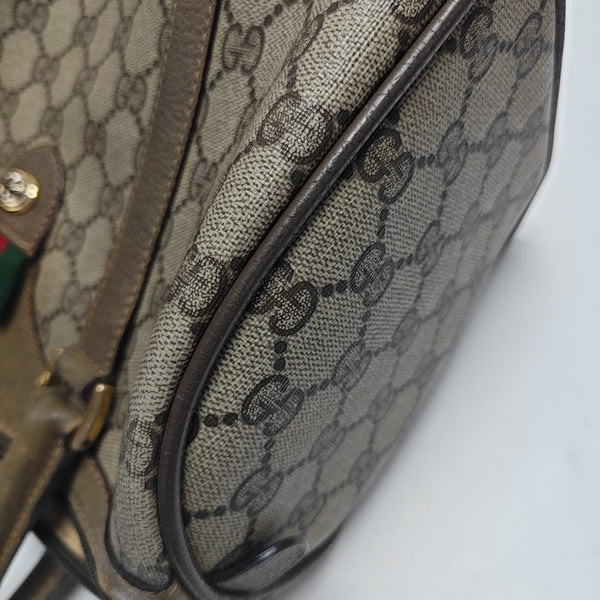 Monogram Coated Canvas Top Handle Bag Beige