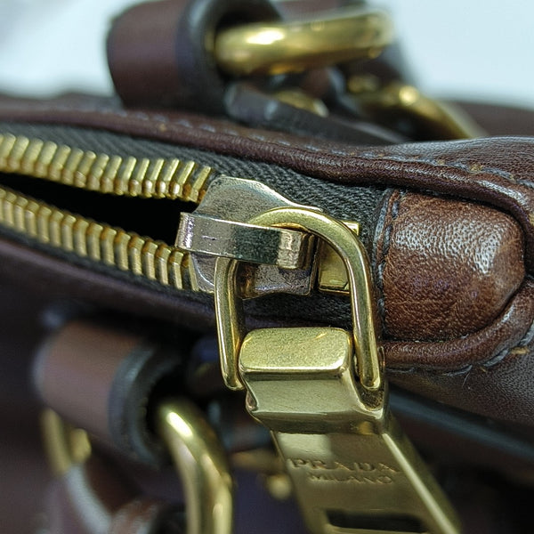 Calfskin Shoulder Bag Brown