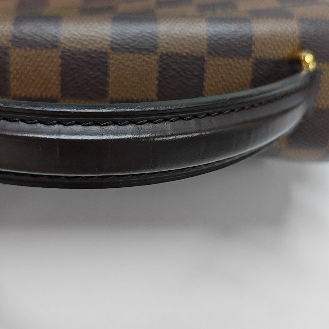 CROISETTE Damier Ebene Coated Canvas Brown