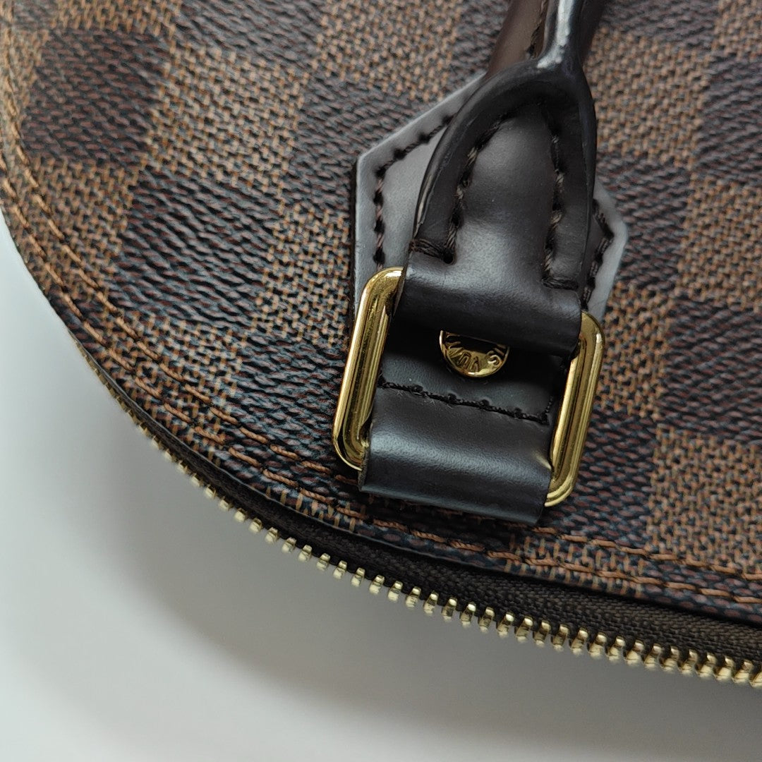 ALMA BB Damier Ebene Coated Canvas Brown