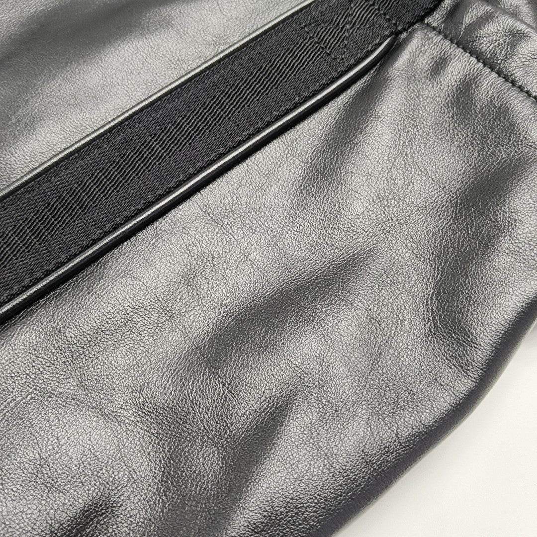 Calfskin Shoulder Bag Black