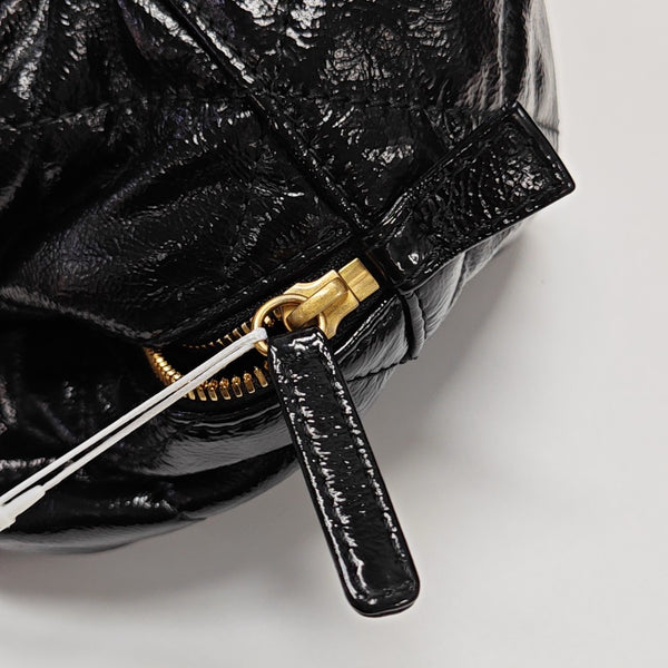 Quilted Calfskin Shoulder Bag Black
