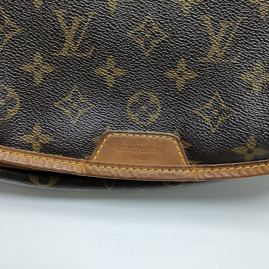 MENILMONTANT MM Monogram Coated Canvas Brown