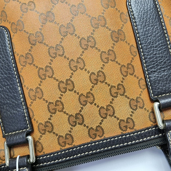 Monogram Canvas Top Handle Bag Orange