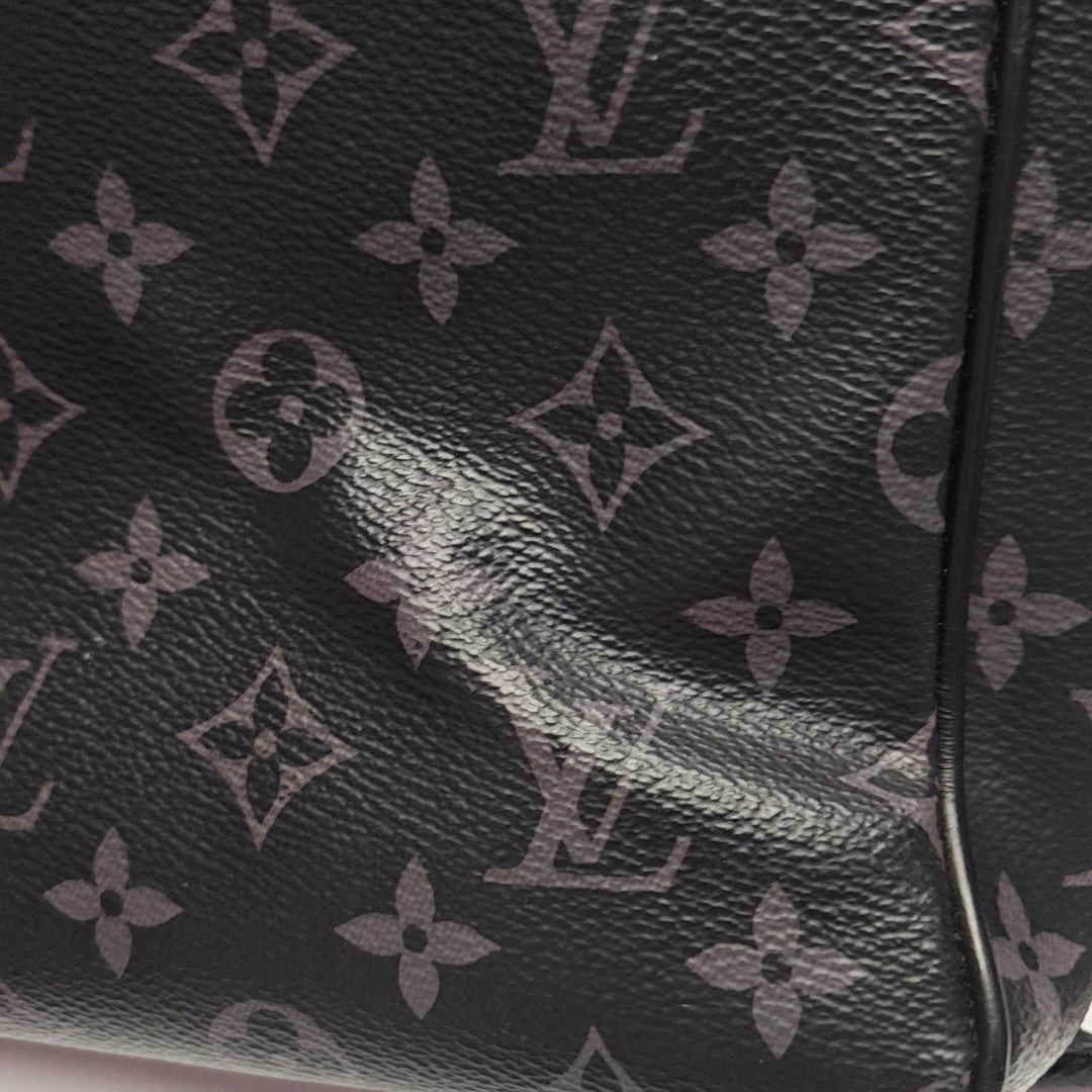 DISTRICT MM Monogram Coated Canvas Black