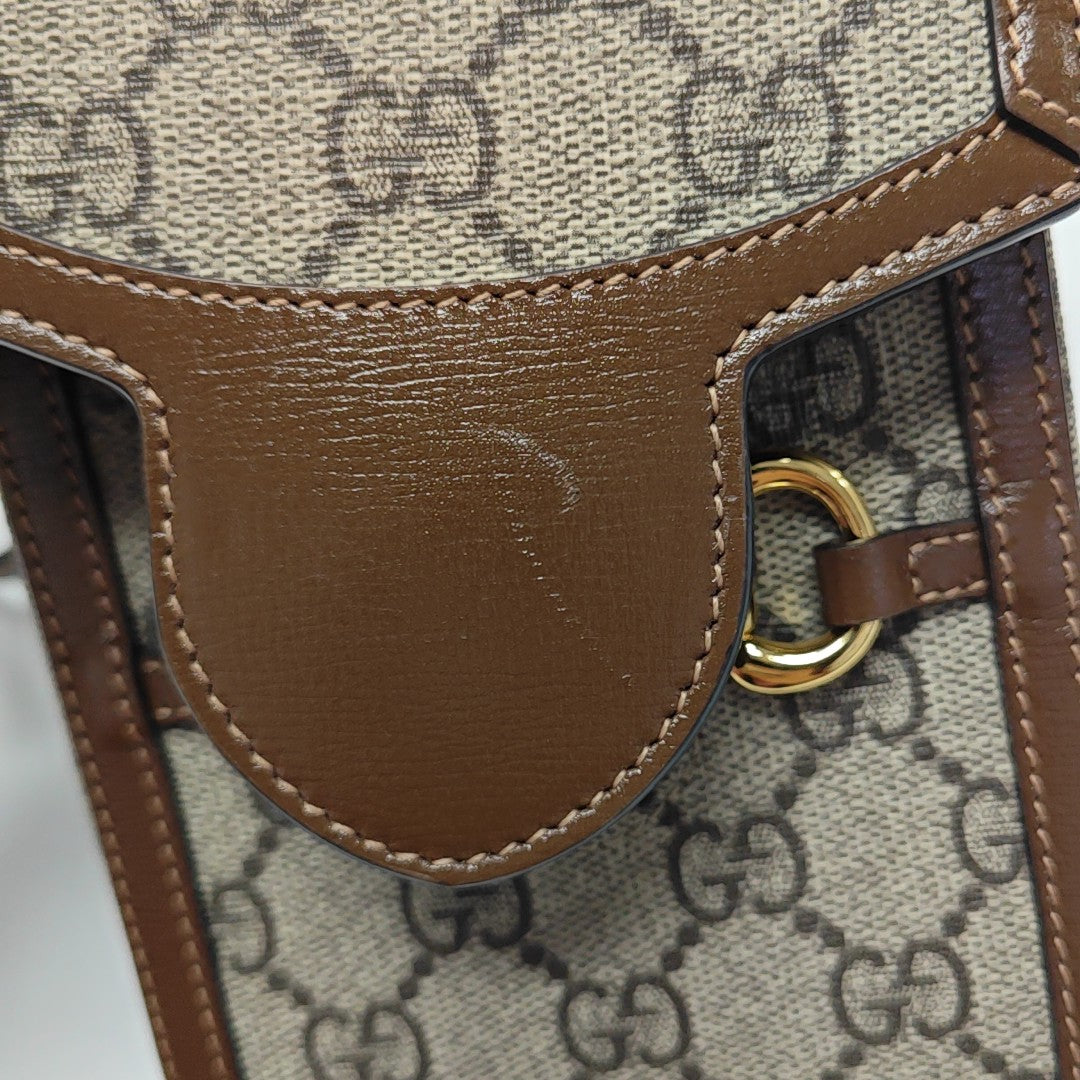 Horsebit 1955 Mini Coated Canvas Beige