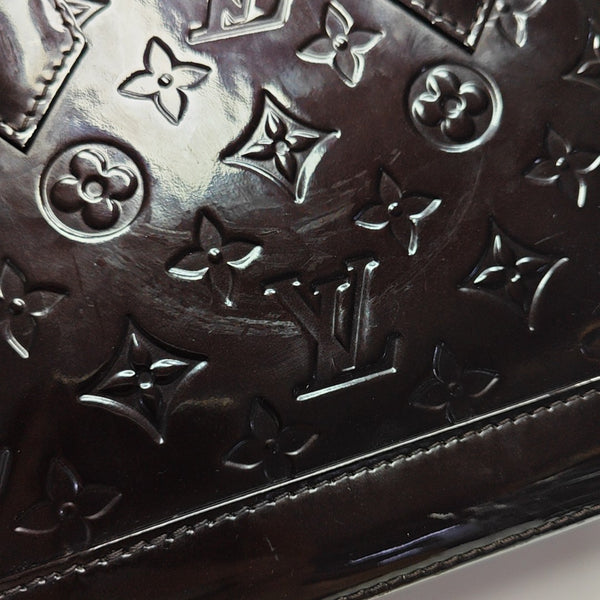ALMA BB Monogram Patent Leather Red