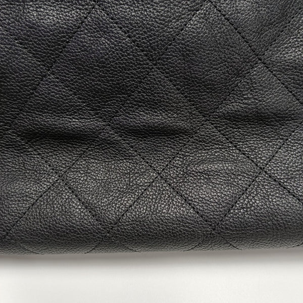 Quilted Calfskin Tote Bag Medium Black