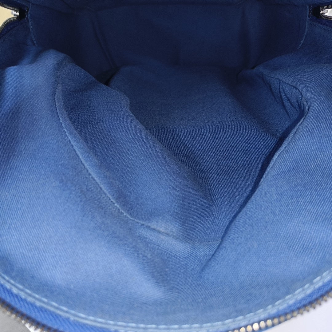 MICHAEL Damier Calfskin Blue