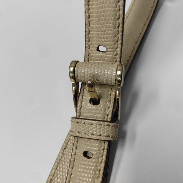Calfskin Shoulder Bag Beige