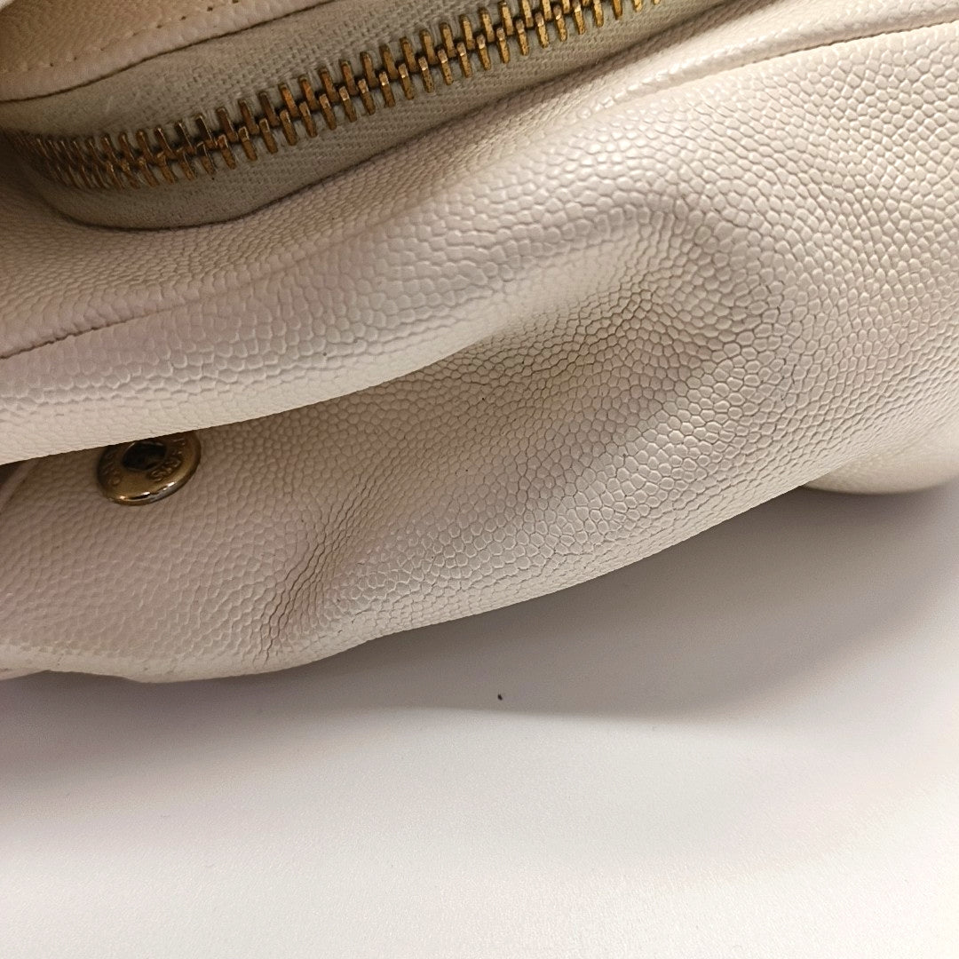 Grained Calfskin White