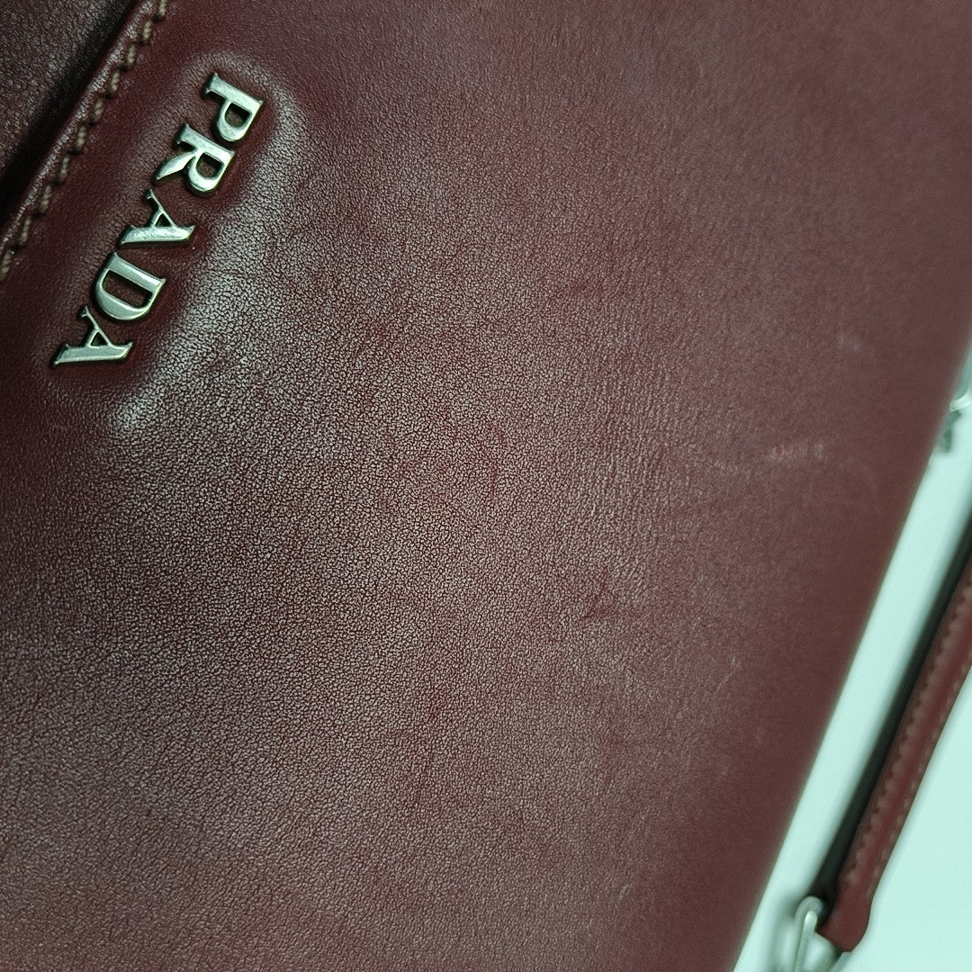 Calfskin Crossbody Bag Red