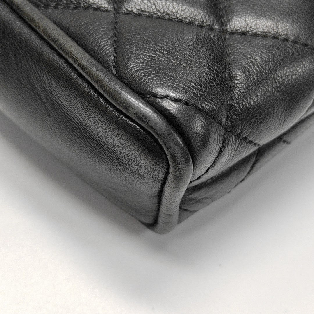 Quilted Calfskin Belt Bag Black