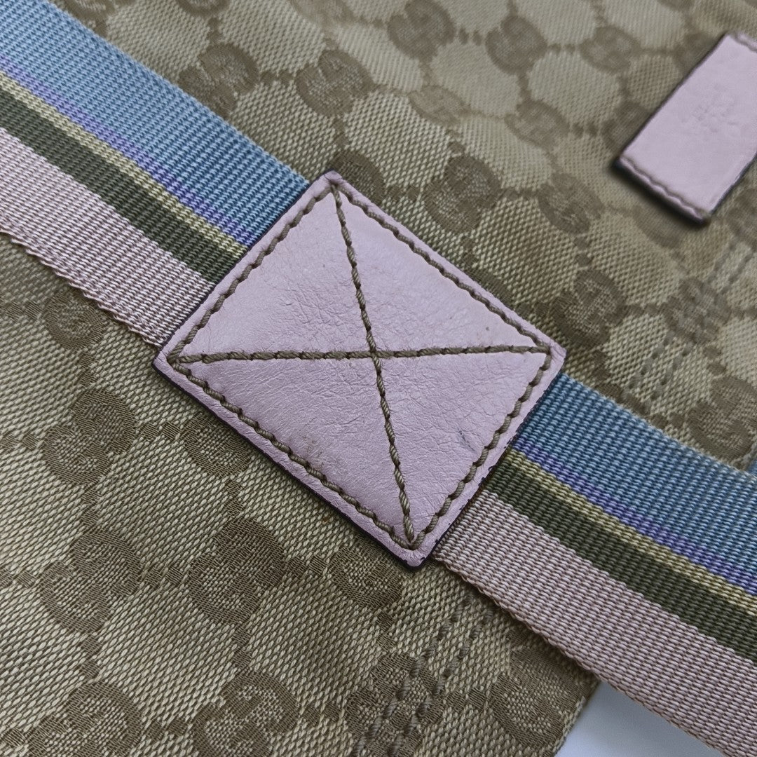 Monogram Canvas Tote Bag Beige