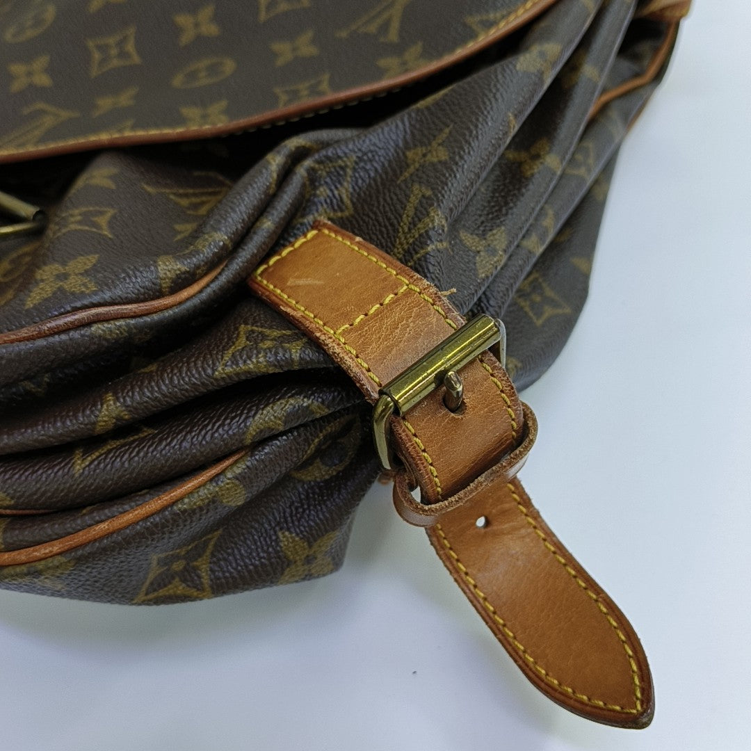SAUMUR 43 Monogram Coated Canvas Brown