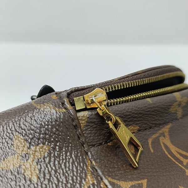 PALM SPRINGS Mini Monogram Coated Canvas Brown