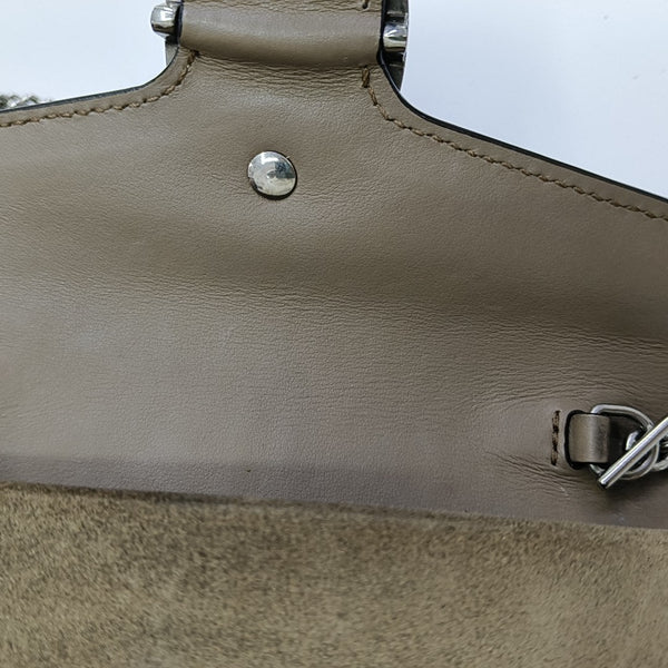 Dionysus Super Mini Monogram Coated Canvas Beige