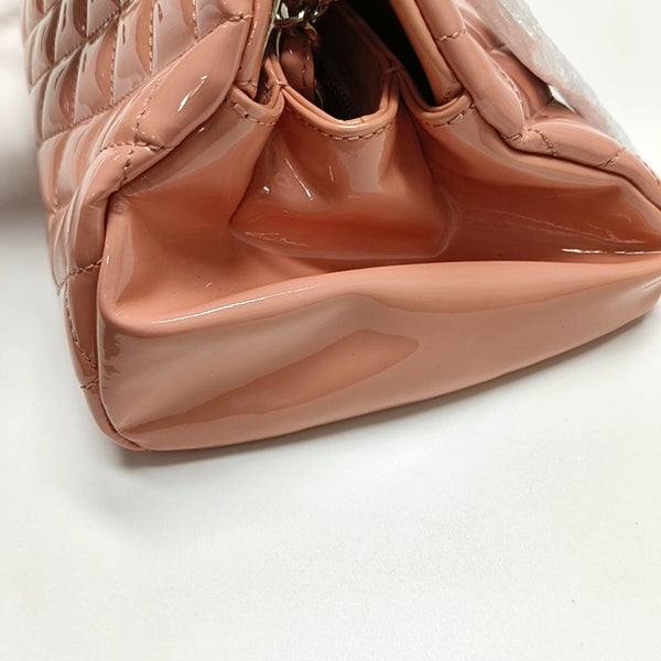 Authenticated pre-owned  JUST MADEMOISELLE Quilted Patent Leather Pink - Top Handle Bag at Looply