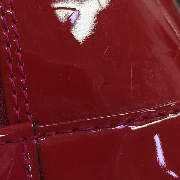 ALMA PM Monogram Patent Leather Red