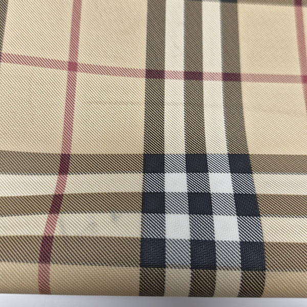 Coated Canvas Tote Bag Beige