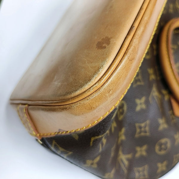 ALMA PM Monogram Coated Canvas Brown