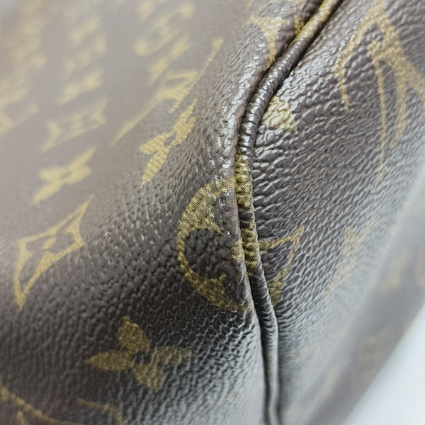 NEVERFULL GM Monogram Coated Canvas Brown