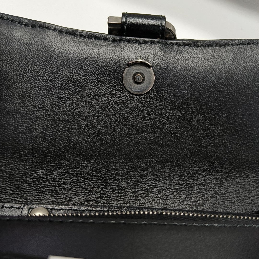 Hourglass Small Calfskin Black