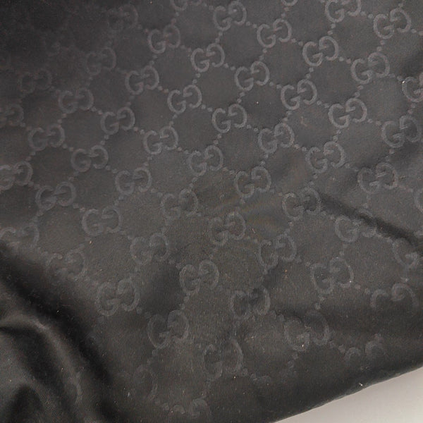 Monogram Fabric Tote Bag Black