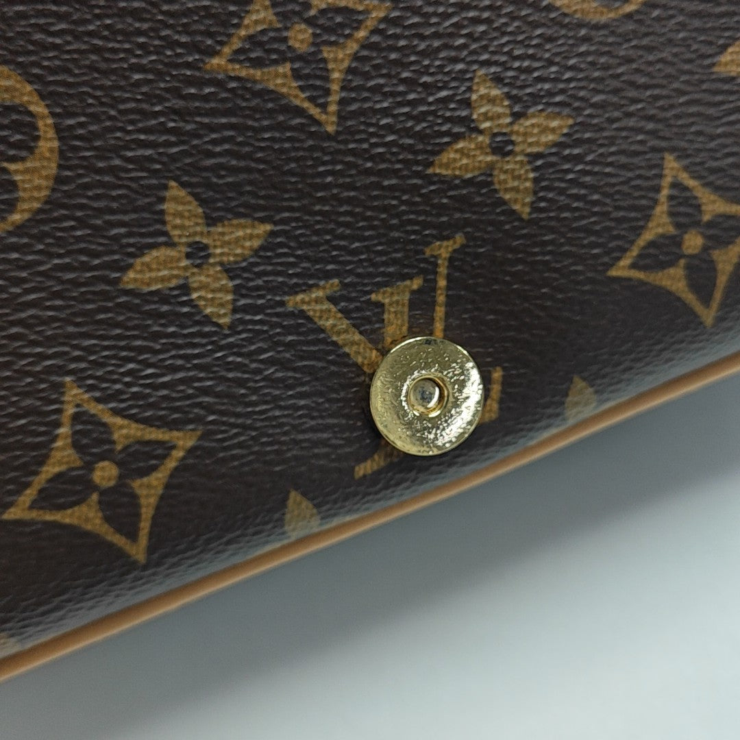 DIANE Monogram Coated Canvas Brown