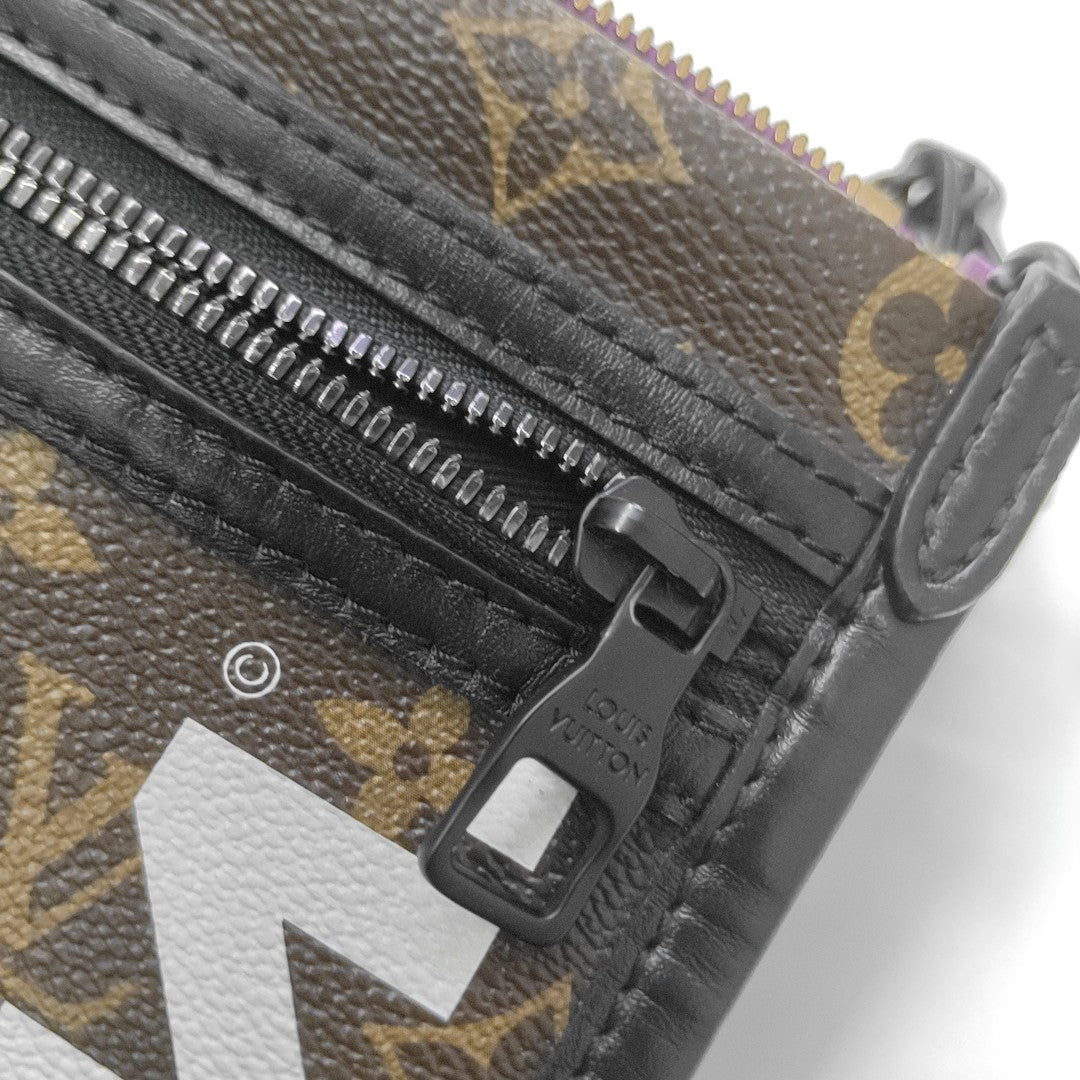 FLAT Monogram Coated Canvas Brown