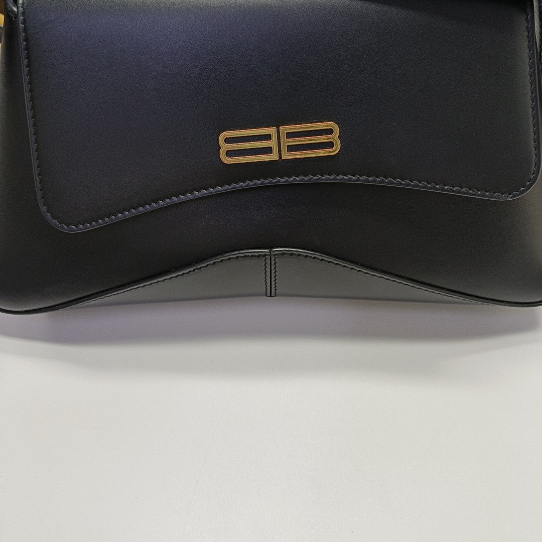 Calfskin Shoulder Bag Black
