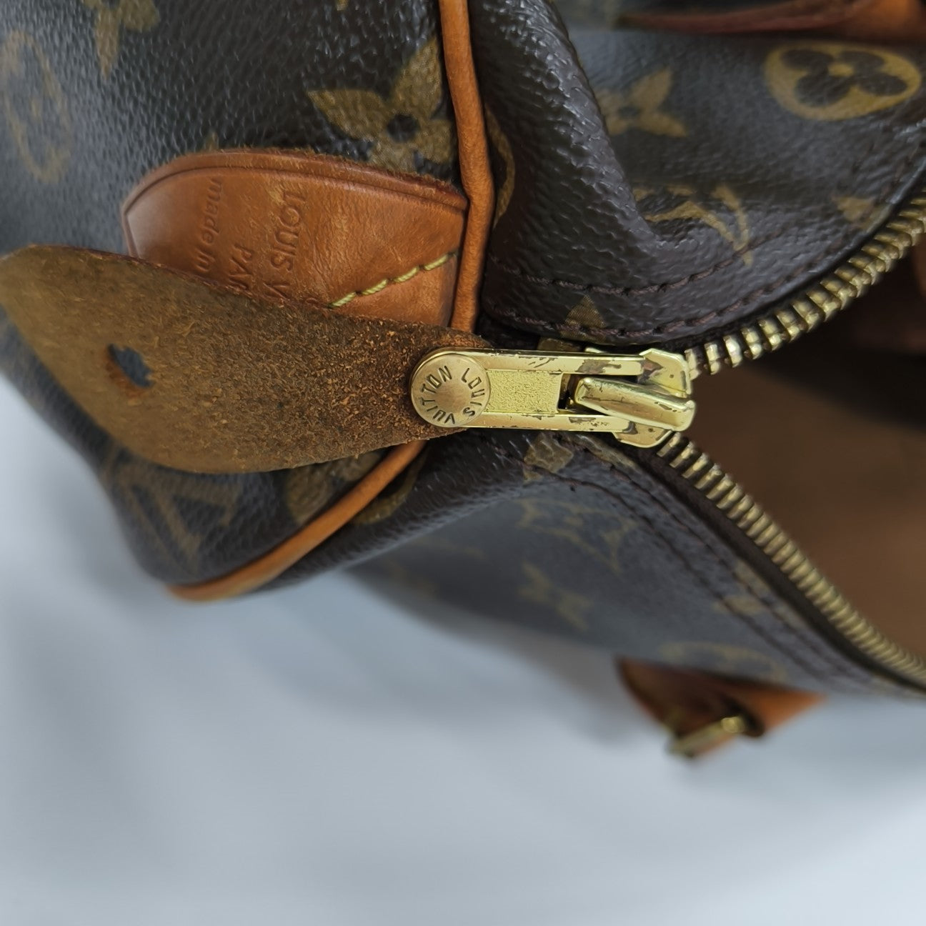 SPEEDY 30 Monogram Coated Canvas Brown