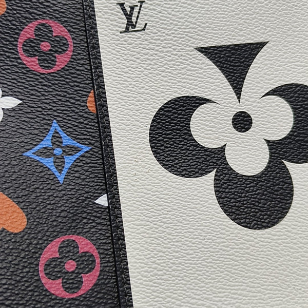 NEVERFULL MM Monogram Coated Canvas Black