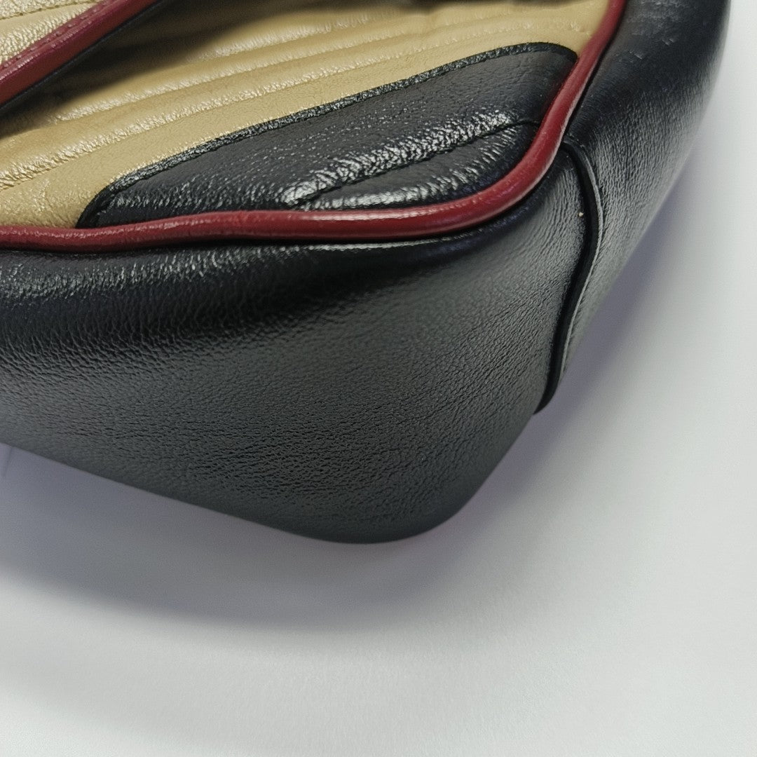 GG Marmont Medium Quilted Calfskin Multicolor