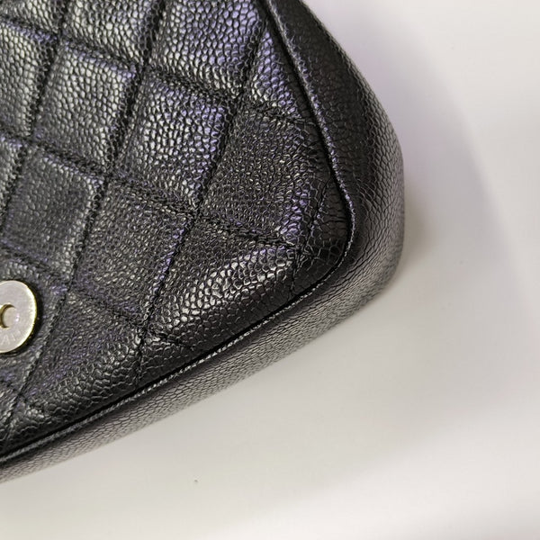 SO BLACK Quilted Grained Calfskin Black