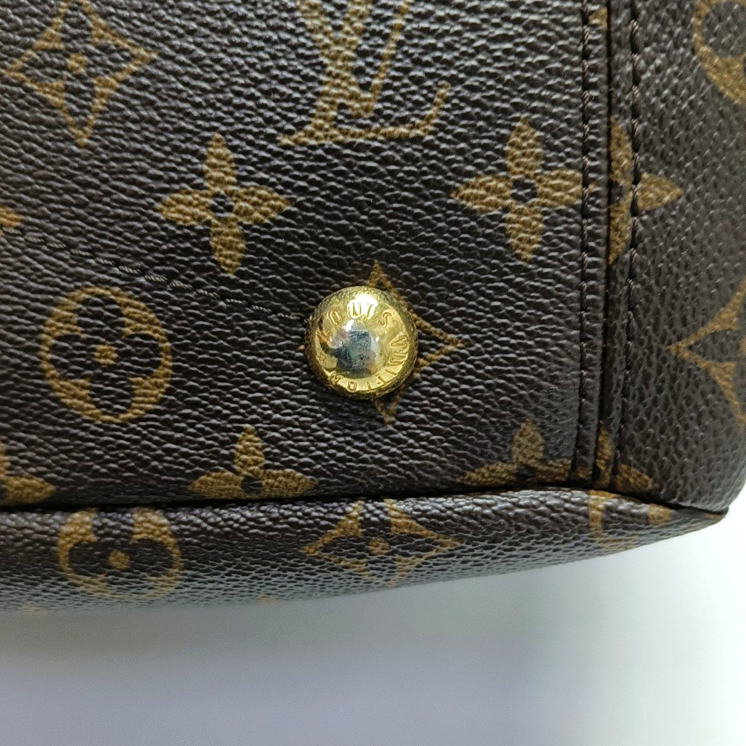 PALLAS Monogram Coated Canvas Brown