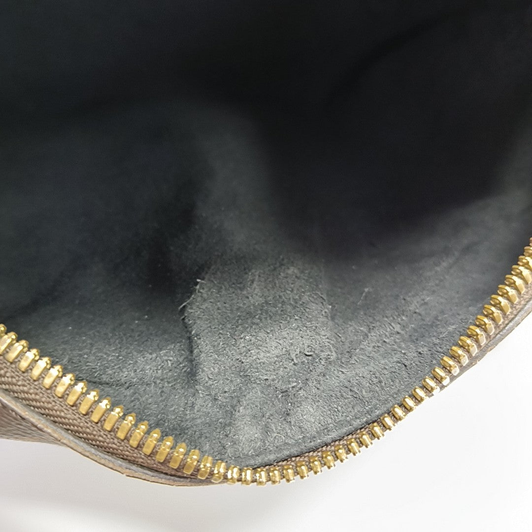 PETITE MALLE Monogram Coated Canvas Brown