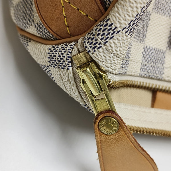 SPEEDY 30 Damier Azur Coated Canvas White