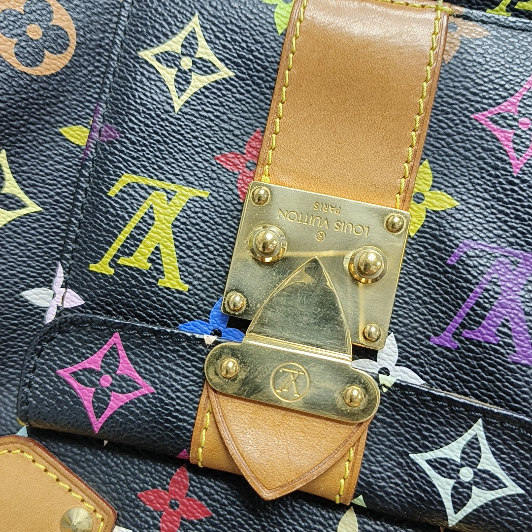 SPEEDY 30 Monogram Coated Canvas Black