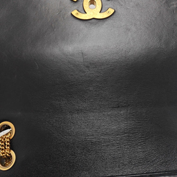 Quilted Lambskin Shoulder Bag Black