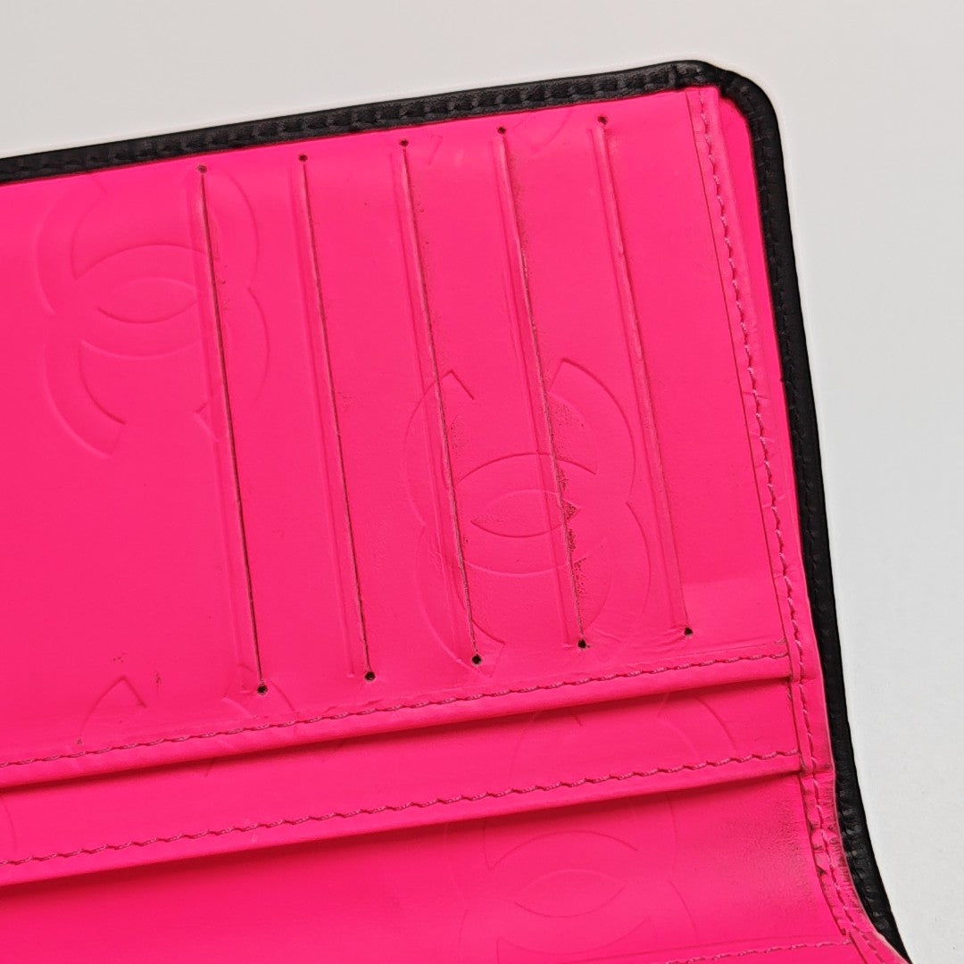 CAMBON Quilted Calfskin Black Wallet