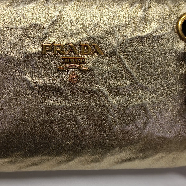 Lambskin Shoulder Bag Gold