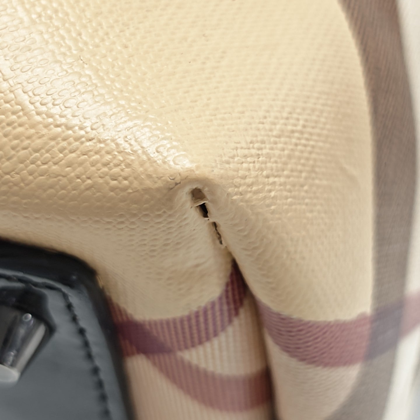 Reversible Bag Medium Coated Canvas Beige
