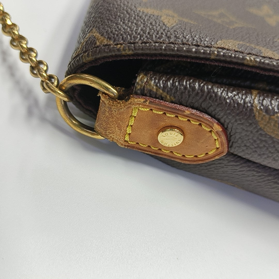 FAVORITE PM Monogram Coated Canvas Brown