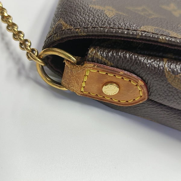 FAVORITE PM Monogram Coated Canvas Brown